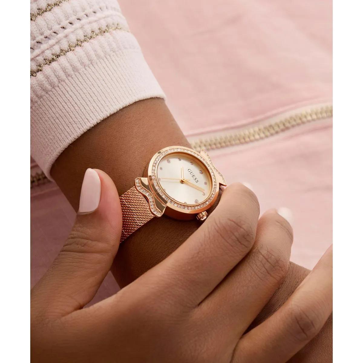 Thumbnail - Guess Uhr - Quarz-Analoguhr Mermaid - Gr. unisize - in Rosa - für Damen