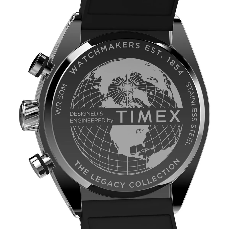 Timex Chronograph Quarz-Analoguhr Timex Legacy Tonneau Chronograph schwarz(Image 4)