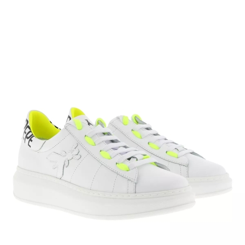 Patrizia Pepe Shoes White/Yellow Low-Top Sneaker