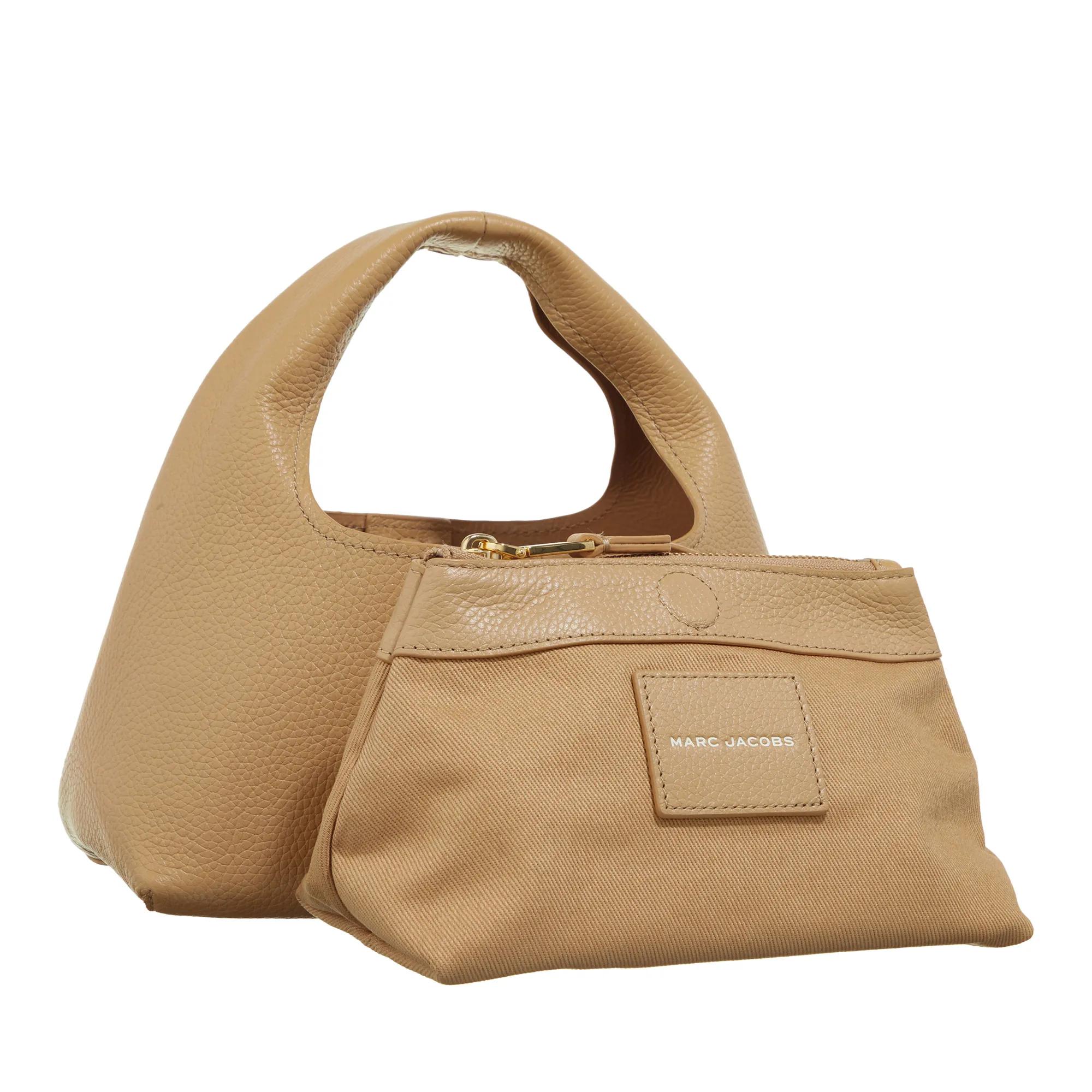 Marc Jacobs Mini Sack Leren Handtas met Bovenhandvat Beige Dames