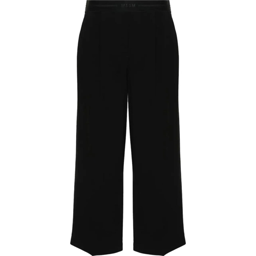 MSGM Broeken pantalone black schwarz