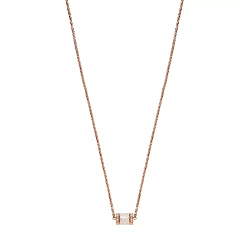 Emporio Armani Halskette mit Anhänger aus Edelstahl Rose Gold Kurze Halskette