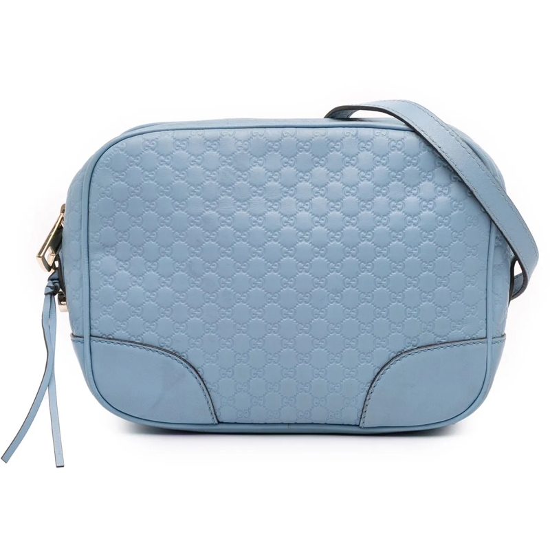 Gucci Sac à bandoulière Mini Microguccissima Bree Crossbody blau