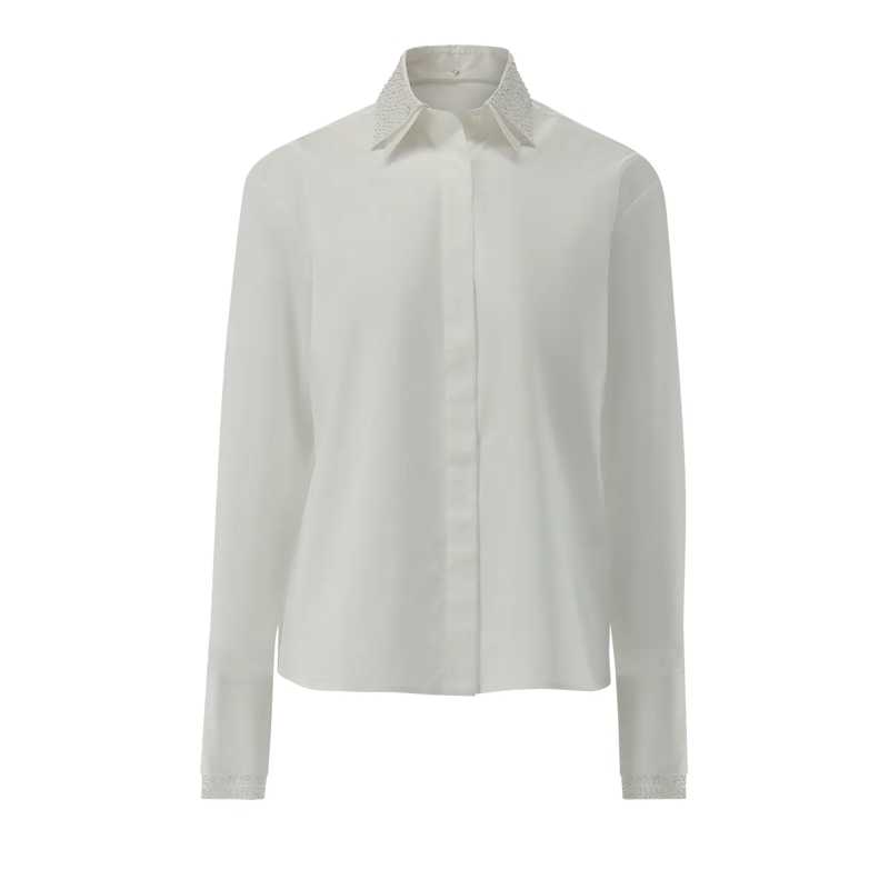 VAN LAACK Bluse Bluse Modern Fit Uni weiss