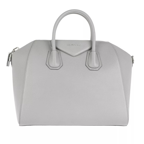 Givenchy Antigona Medium Tote Pearl Grey Rymlig shoppingväska