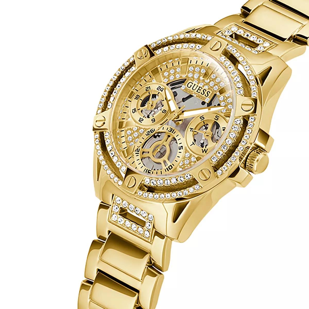 Guess Queen Ladies Gold Quarz Uhr