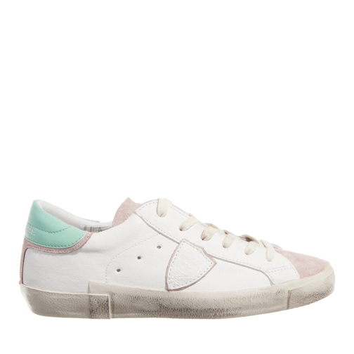 Philippe Model Low-Top Sneaker Prsx Low Woman Vintage Mixage Blanc Eau