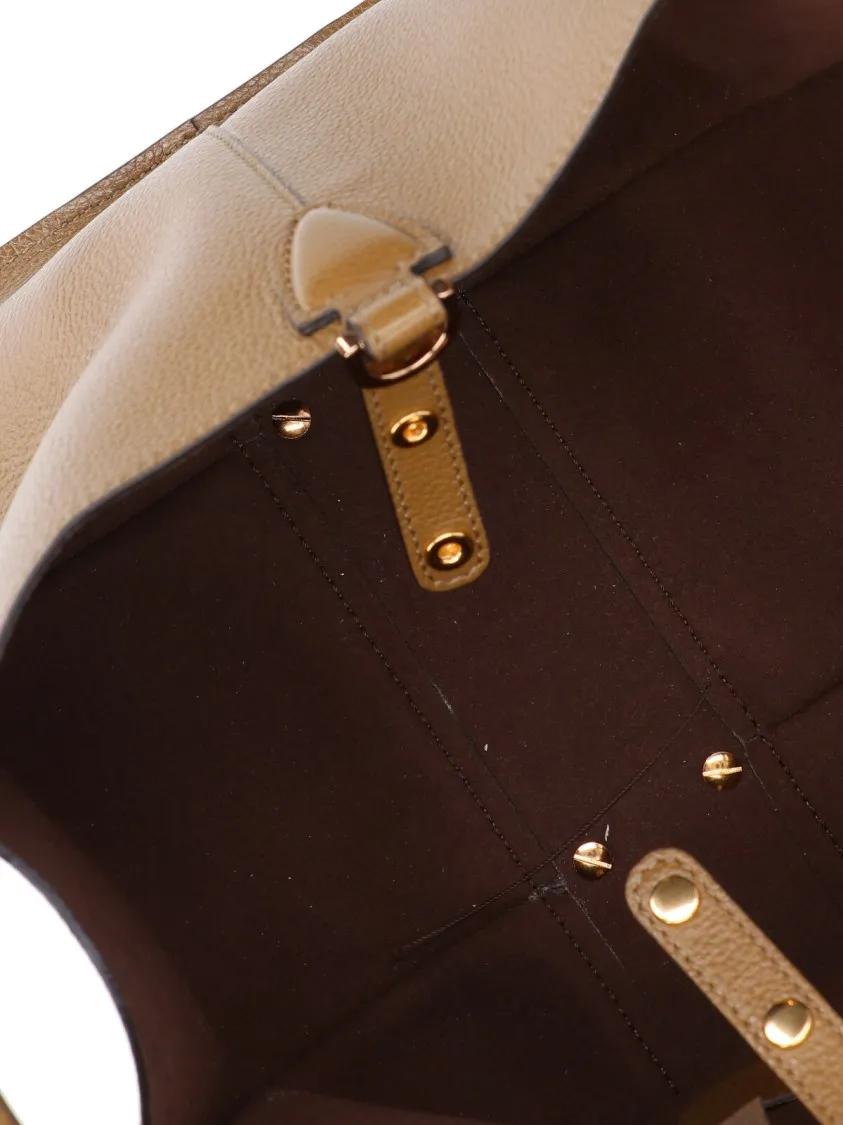 TOD'S Hobo bags Small Brown Pebbled Leather Shoulder Bag in bruin