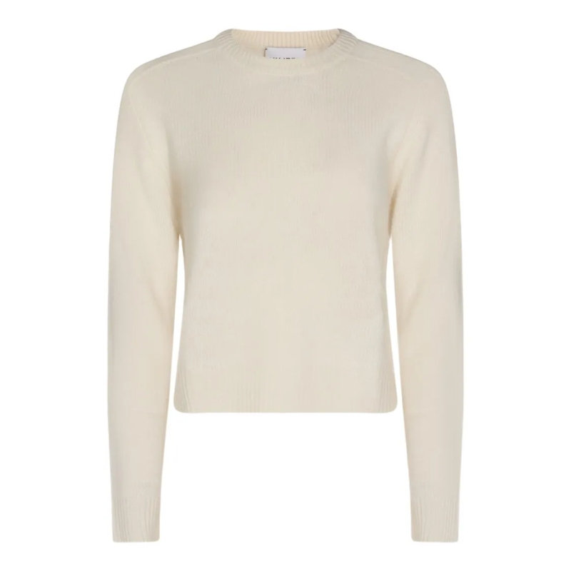Kujten Pullover Classic Crew Neck White Sweater Neutrals