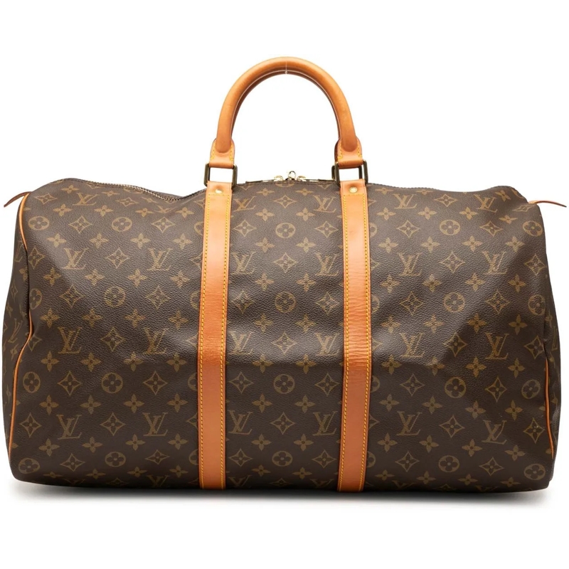 Louis Vuitton Sac week-end Monogram Keepall 50 braun