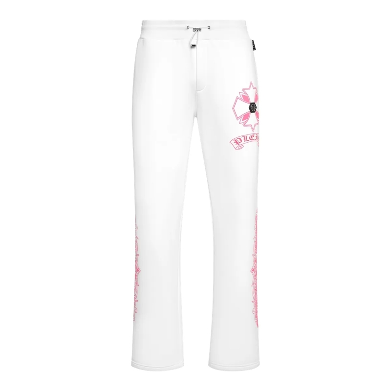 Philipp Plein Jogginghose Jogging Trousers Chrome weiss