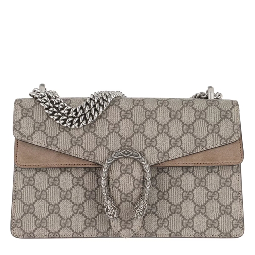 Gucci GG Dionysus Small Shoulder Bag Ebony/Taupe Satchel