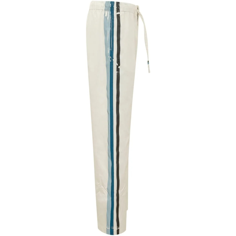 Marni Jogginghose Pantaloni Ampi con Bande Laterali weiß(Image 3)