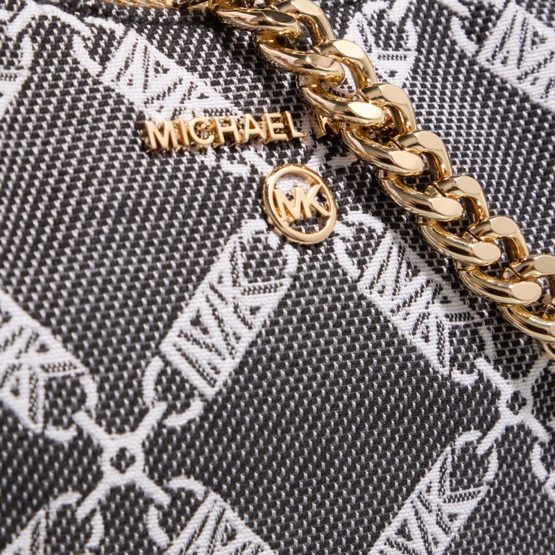 MICHAEL Michael Kors Pochette Jet Set Charm Pouches/Portfolios  Blk/Opticwht(Image 4)