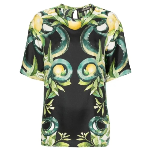 Roberto Cavalli Multicolour Lemon T-Shirt Multicolor 