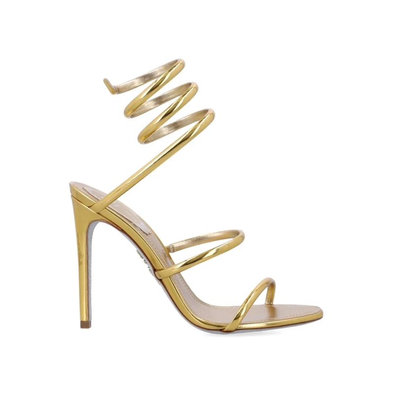 René Caovilla Sandalen Cleo Sandals In Metallic Gold Neutrals