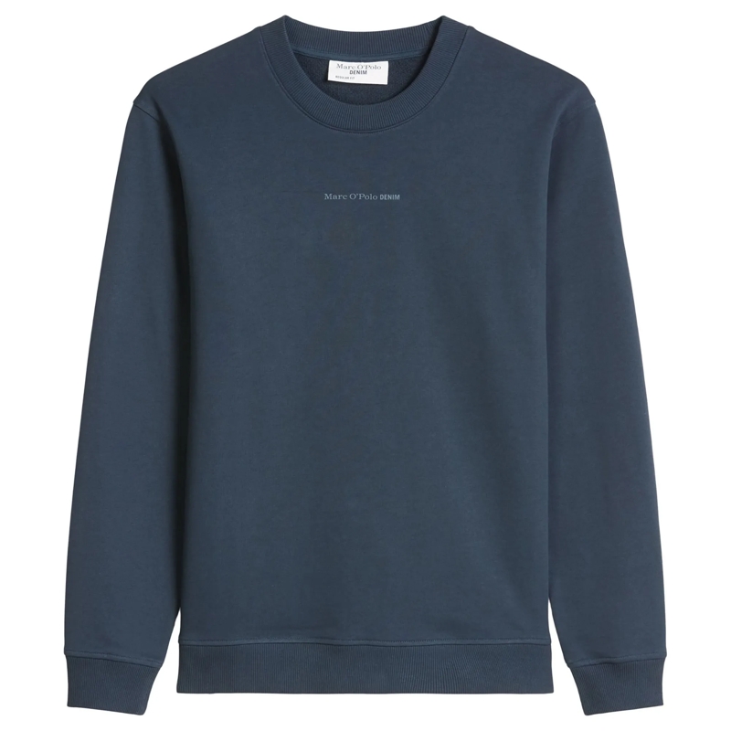 Marc O´Polo  Crew Neck, Print, Reg Fit 1er Pack blau