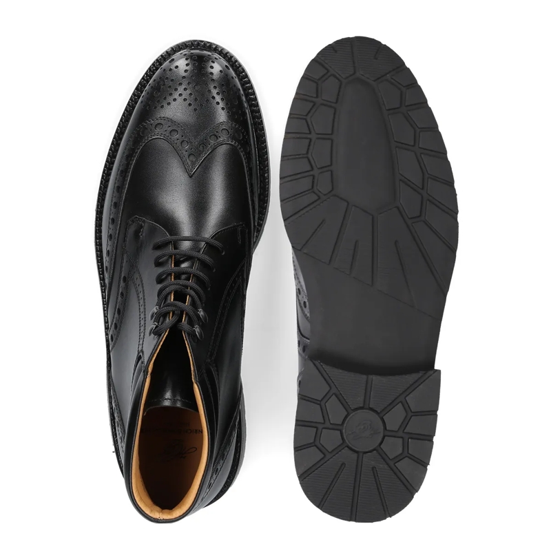 Heinrich Dinkelacker Stiefel Schnürboots Buda Full Brogue BC schwarz(Image 4)