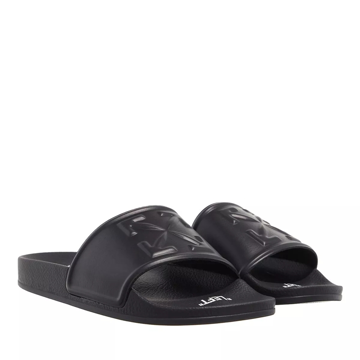 Off-white Women Arrow Pool Sliders In Black