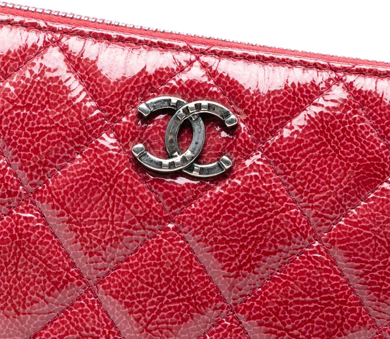 Thumbnail - Chanel Clutches - Small Crinkled Patent O Case Clutch - Gr. unisize - in Rot - für Damen