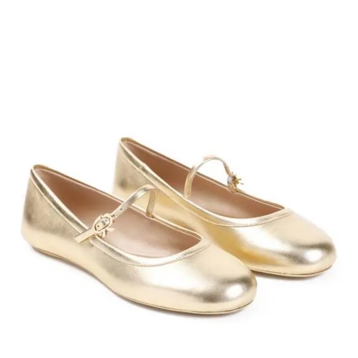 Gianvito Rossi Carla Ballerina Gold Ballerina