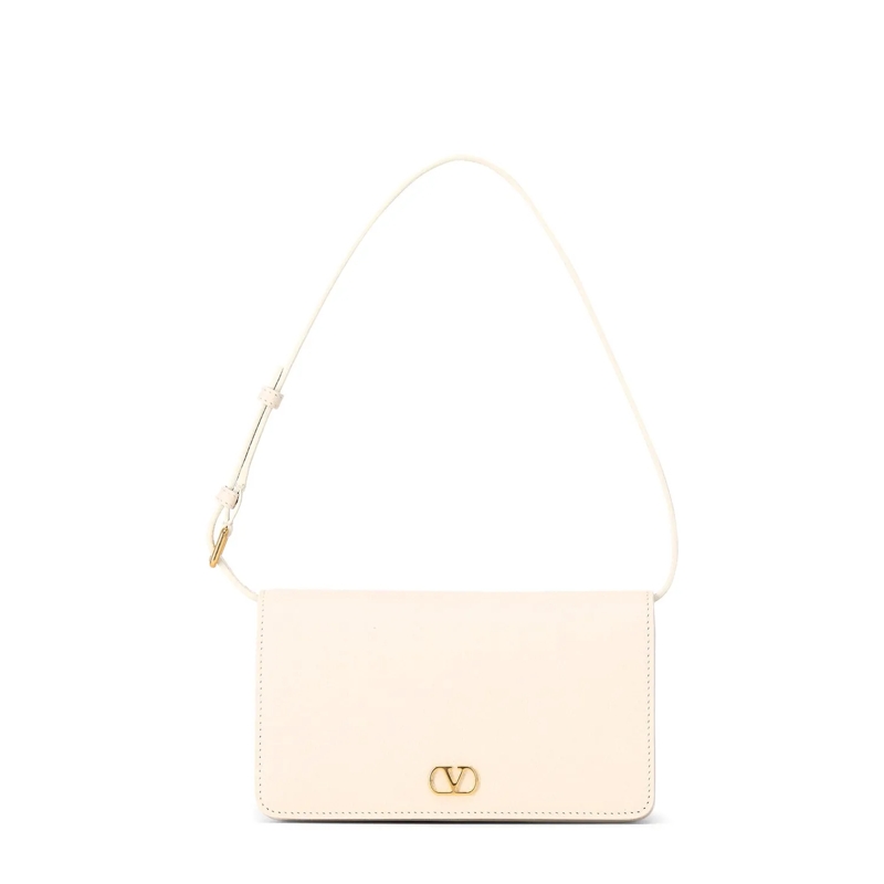 Valentino Garavani Crossbody Bag Umhängetasche mit Logo weiß