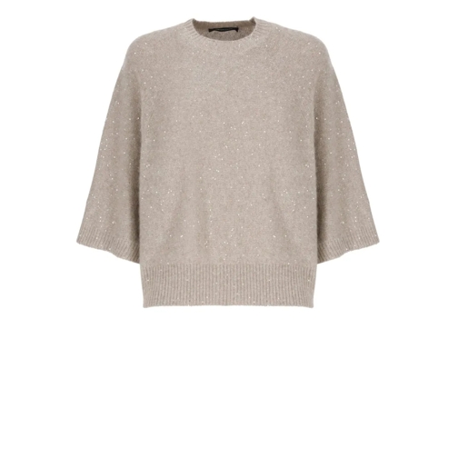 Fabiana Filippi Beige Wool Blendsweater Neutrals Maglione