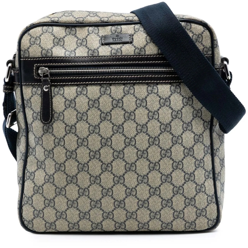 Gucci Schultertasche GG Supreme Crossbody braun