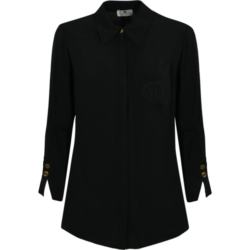 Elisabetta Franchi Blusen Shirts Black schwarz