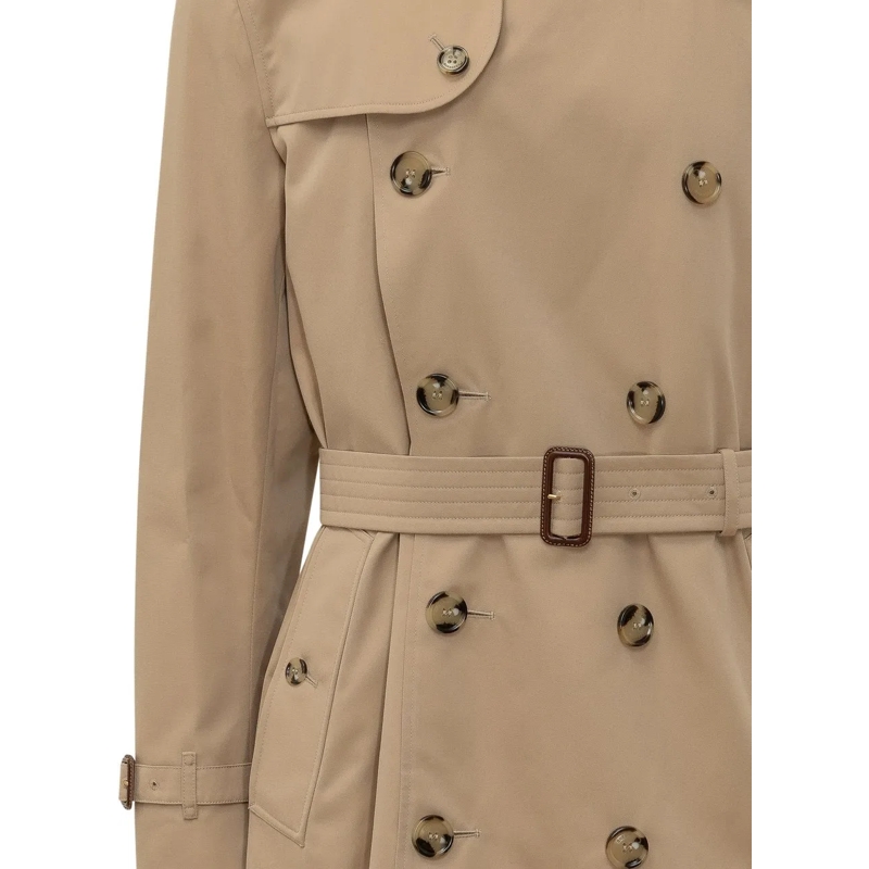 Burberry Trenchcoat Trench Kensington Doppiopetto con Cintura beige(Image 4)