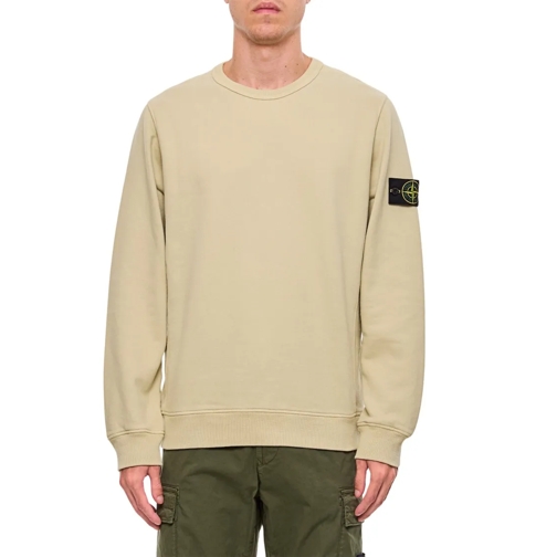 Stone Island Brushed Organic Cotton Fleece Neutrals Felpe