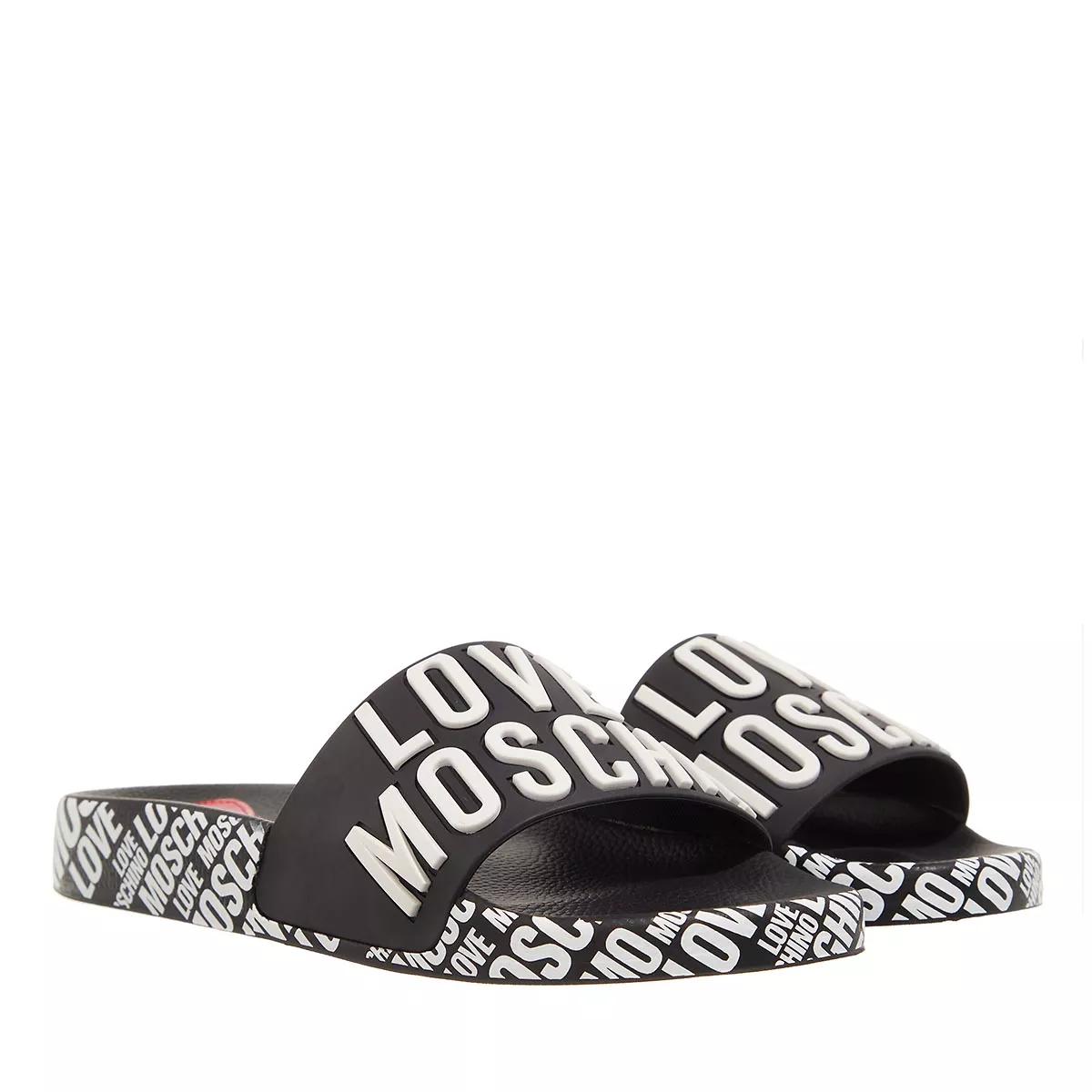 Black best sale moschino sliders