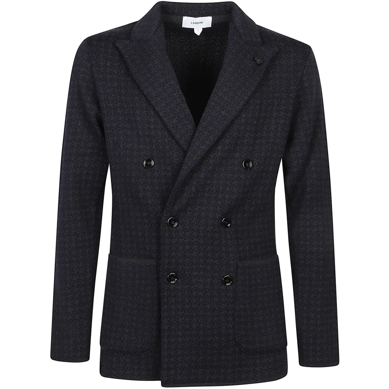 Lardini  Double Breasted Jacket Blue blau