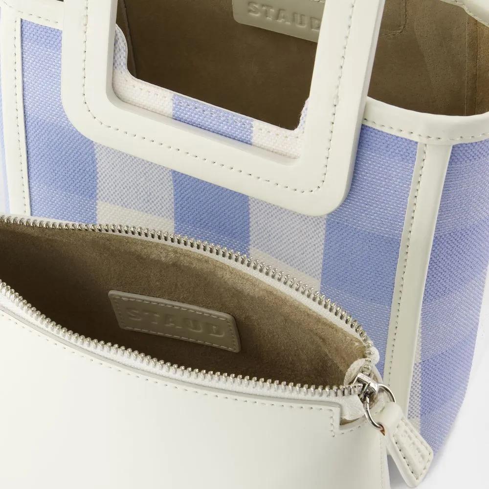 Staud Hobo bags Mini Shirley Bag Leather Blue in blauw