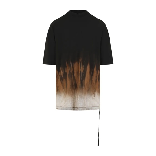 Rick Owens Black Cotton Jumbo Short Sleeves T-Shirt Black T-tröjor