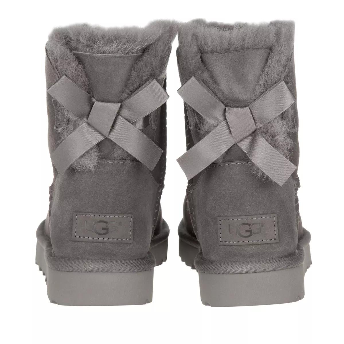 Womens UGG® Mini Bailey Bow II Boot - Gray