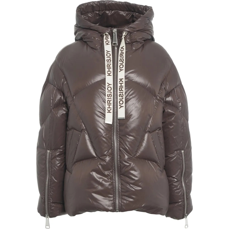 Khrisjoy Mini-robe Quilted down jacket braun