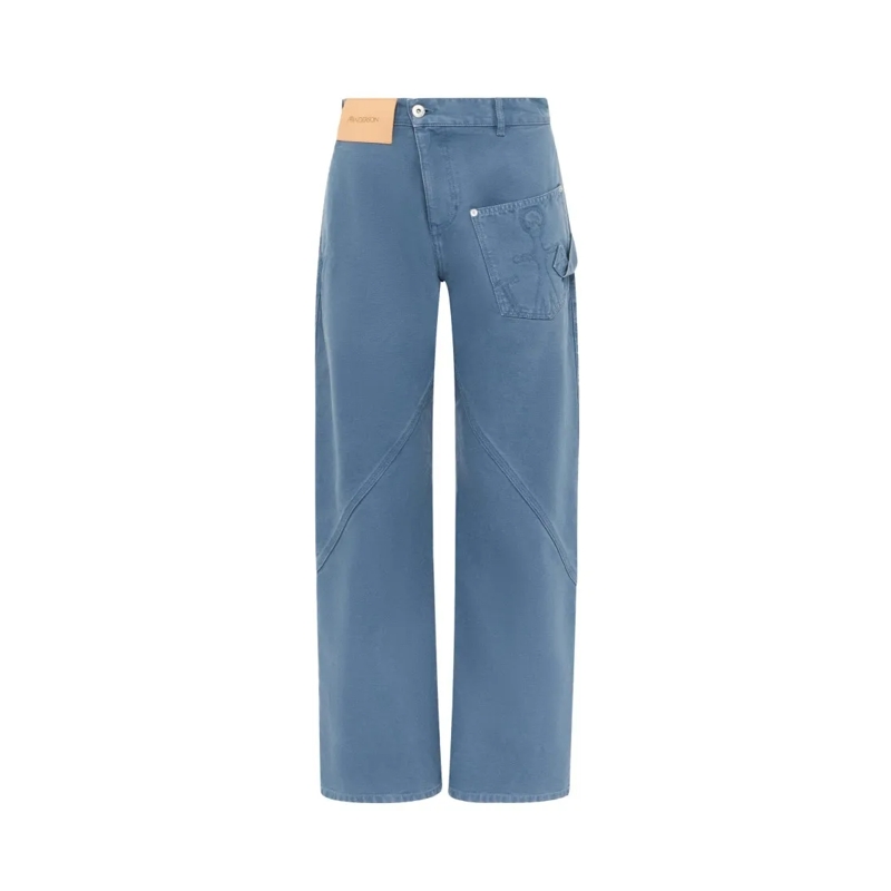 J.W.Anderson Jeans Twisted Workwear Trousers Blue