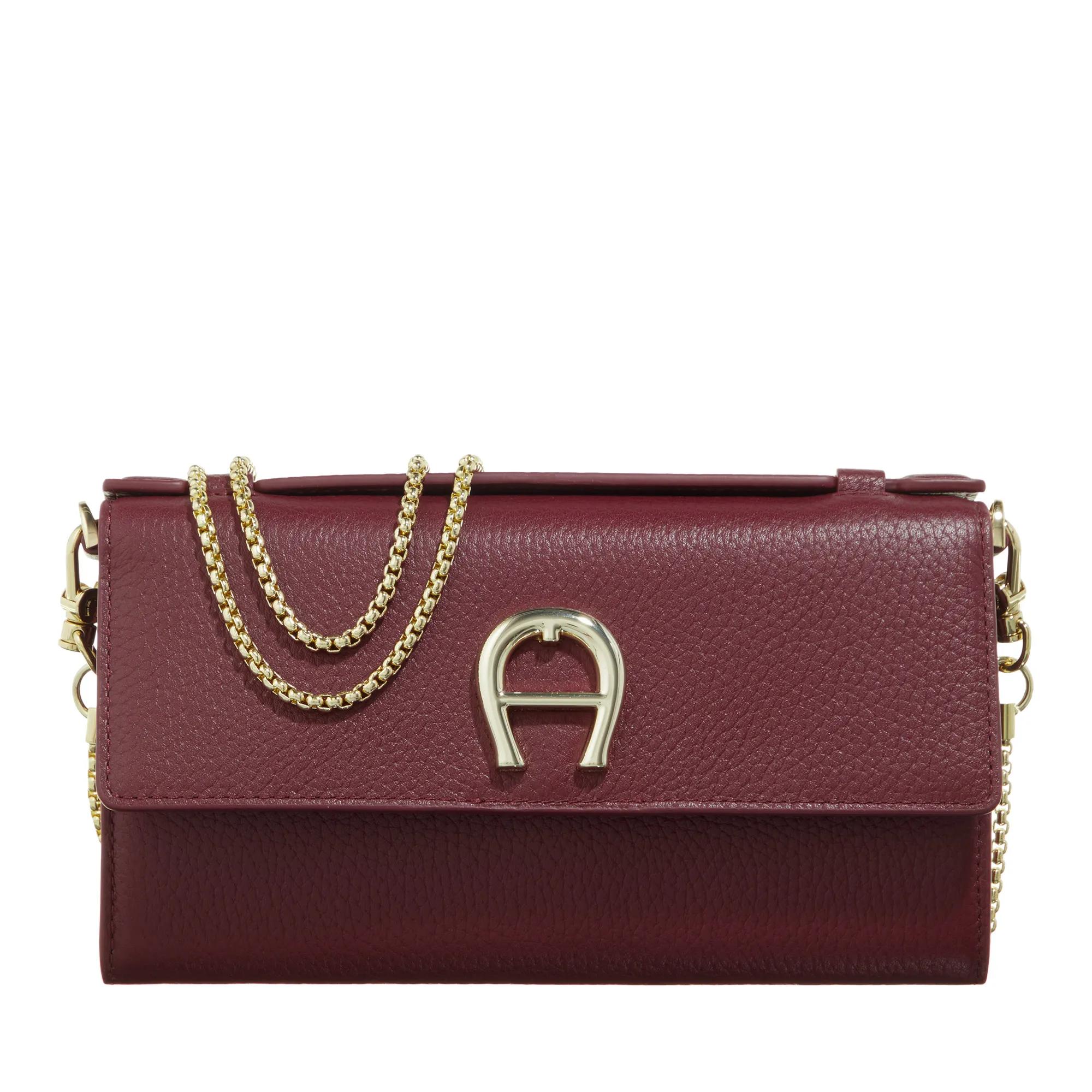 Aigner Portemonnaie - Wallet on Chain - Gr. unisize - in Rot - für Damen