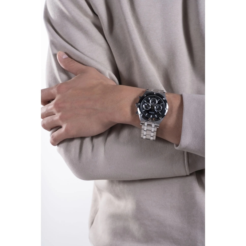 Guess Quarzuhr Quarz Analog Uhr Gs Athena silber(Image 4)