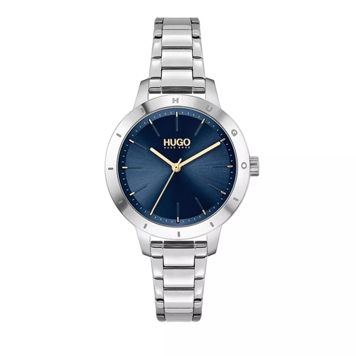 Hugo Watch Friend Silver Quarz-Uhr