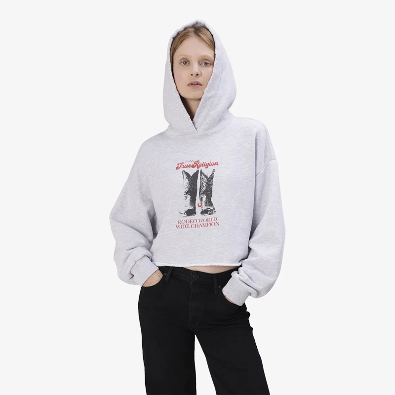 True Religion  Hoodie BOOTS grau(Image 6)