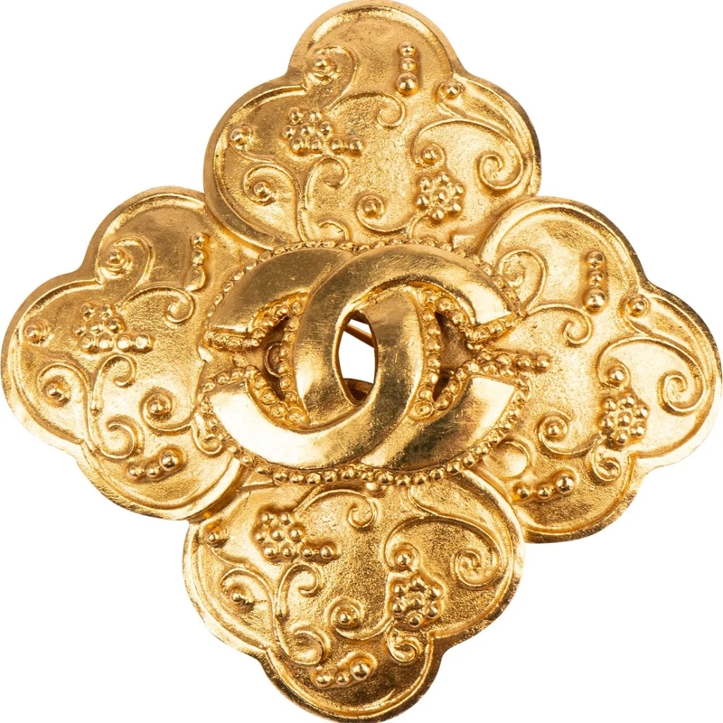 Chanel  Chanel Golden Ramble CC Brooch mehrfarbig