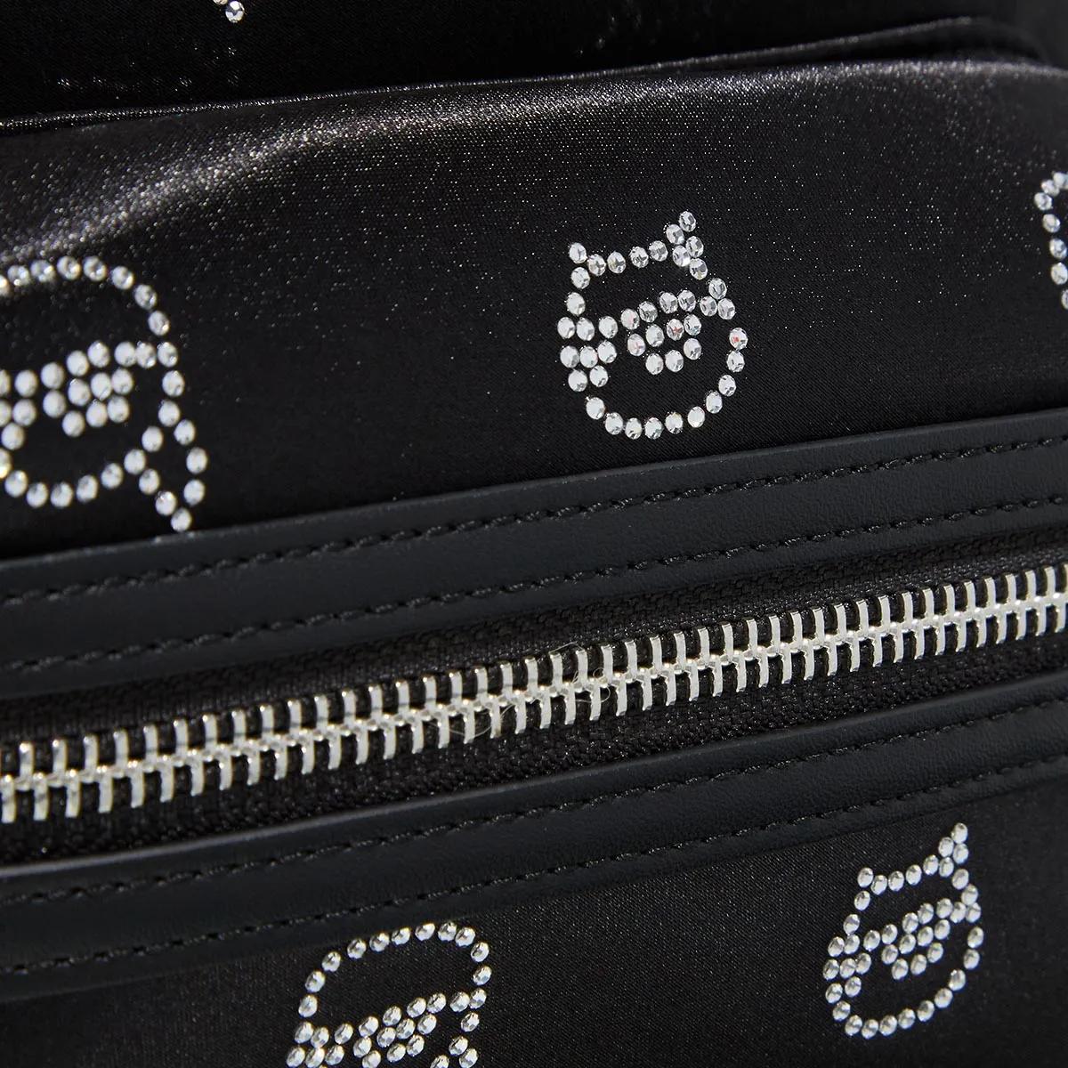 Karl Lagerfeld Pochettes K Ikonik 2.0 Rhinestone Sm Bp in zwart