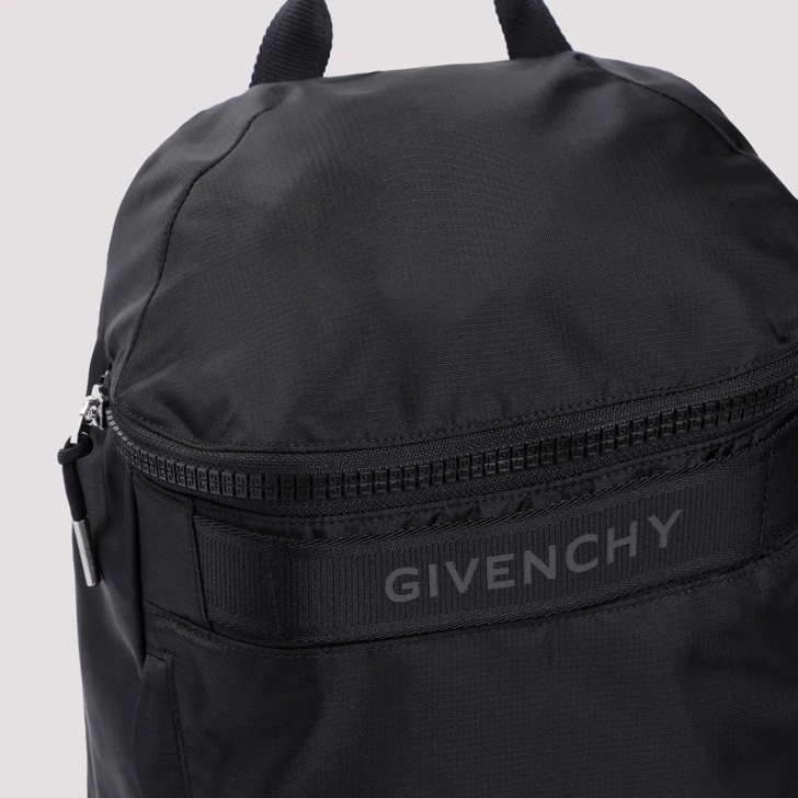 Black fabric backpack online