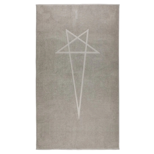 Rick Owens  Grey Cotton Beach Towel Grey