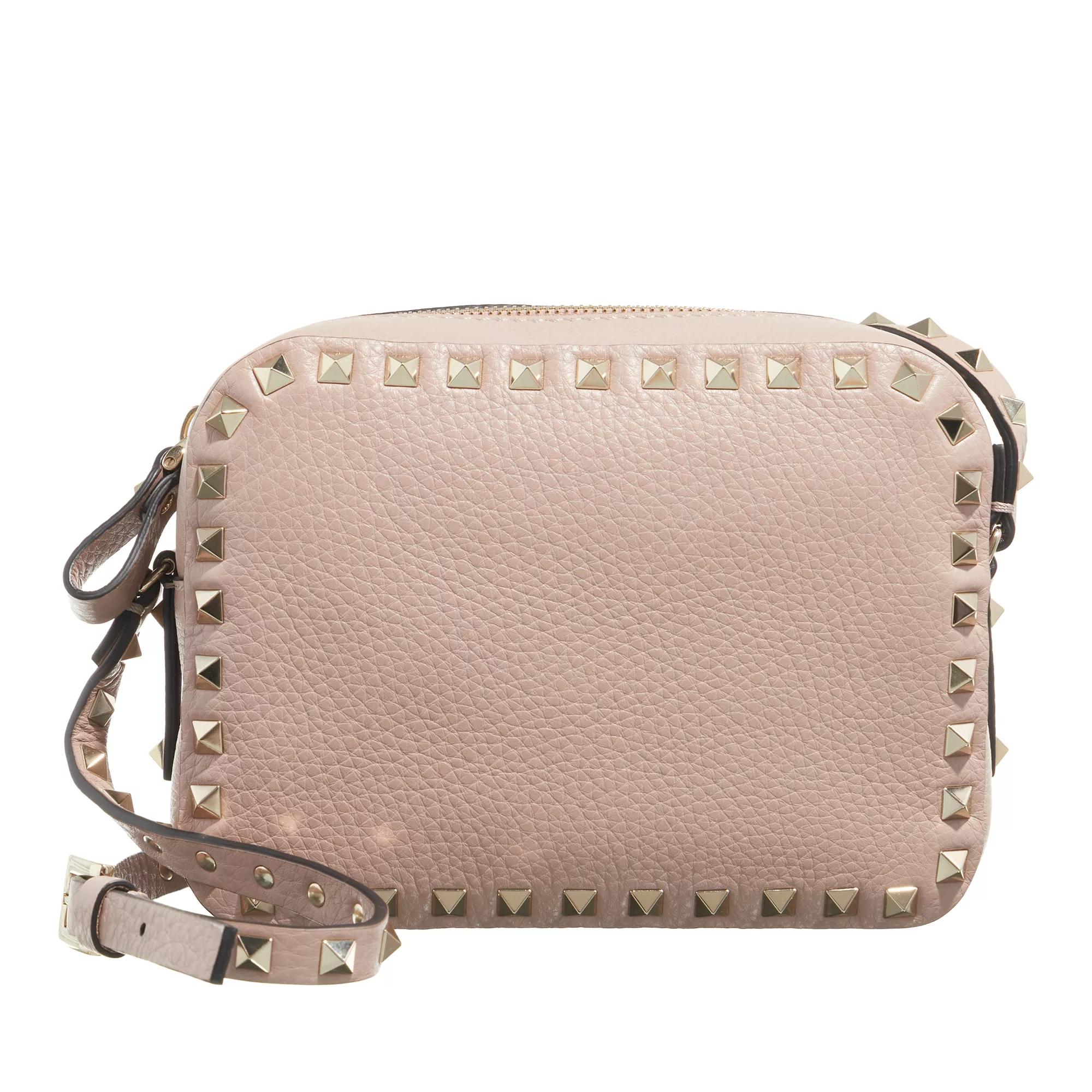 Valentino Garavani Crossbody Bags - Rockstud Camera Crossbody Bag - Gr. unisize - in Taupe - für Damen