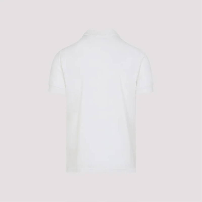 Tom Ford Polohemd Short-Sleeve Polo Shirt In Soft Lyocell-Cotton Ble White