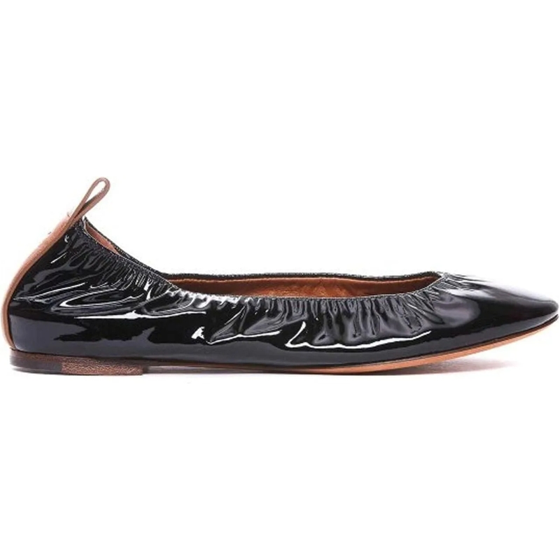 Lanvin Slides Lanvin Leather Ballerina Flats schwarz