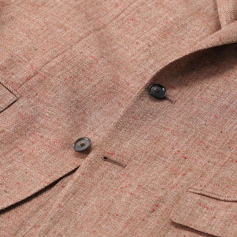 Emanuela Caruso Anzugjacke Sakko Aida aus Seidenmix braun(Image 4)